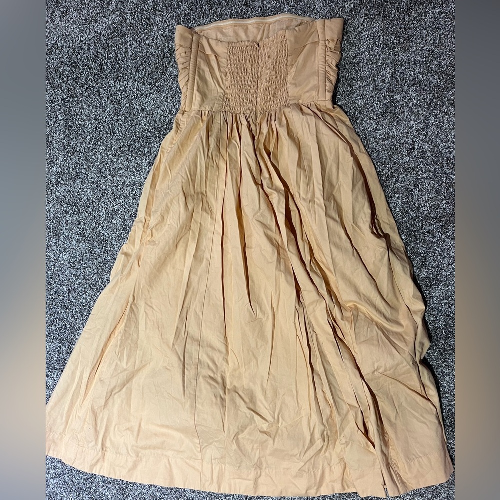 Abercrombie poplin dress orange size small - Picture 3 of 4